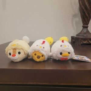 Disney Store Japan 2017 Year Of The Rooster Tsum Tsum Dale Pooh Donald